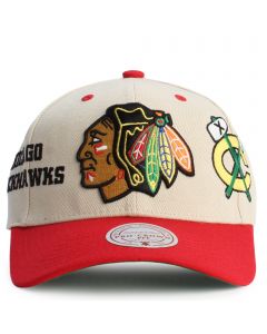 NHL Chicago Blackhawks Pro Crown Snapback  Off-White/Red