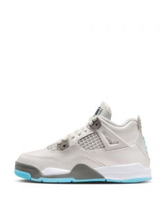 Pre-School Jordan 4 Retro 'Blue Chill' Photon Dust/Blue Chill-Flat Pewter-White
