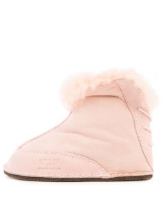 Boo Suede Crib Shoes Pink