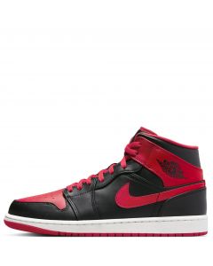 Black/Fire Red-White