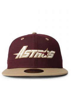 New Era Houston Astros Capsule Chrome Collection 1986 Astrodome 59FIFTY Fitted Hat White/Orange