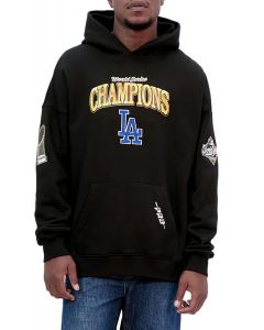 MLB LOS ANGELES DODGERS WORLD SERIES 2025 DROP SHOULDER HOODIE Black