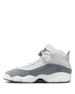 Grade-School Jordan 6 Rings White/Cool Grey-White
