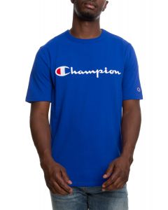 SCRIPT LOGO TEE SURF BLUE