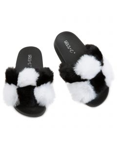 (PS) Bazic-Shi Fur Slides Black/White