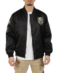 Lightweight Satin Bomber Vegas Golden Knights Black