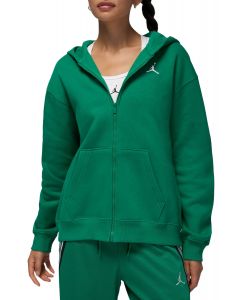  Brooklyn Fleece Full-Zip Hoodie Malachite/White