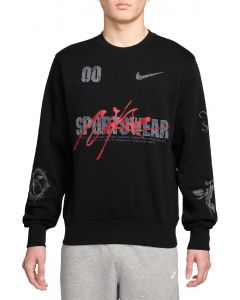 Sportswear Club Fleece Crew-Neck Sweatshirt Black