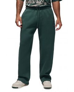 Brooklyn Fleece Oversized Open-Hem Pants Midnight Green/Sail