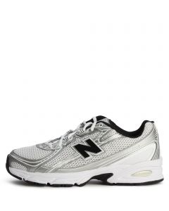 740 White with Metallic Silver 877 C and Black