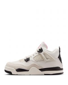 Pre-School Jordan 4 Retro "Flight Club Sail/Black-University Red