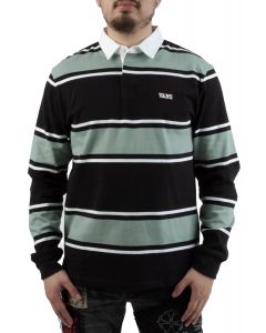 Palmer Striped Rugby Black/Green