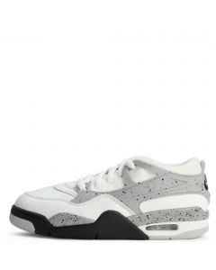 Grade-School Air Jordan 4 RM Summit White/Fire Red-Black-Matte Silver