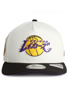 NBA Los Angeles Lakers Katakana Pre-Curved 9FIFTY A-Frame Snapback Chrome