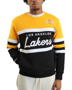 NBA Los Angeles Lakers Head Coach Crewneck  Black/Yellow
