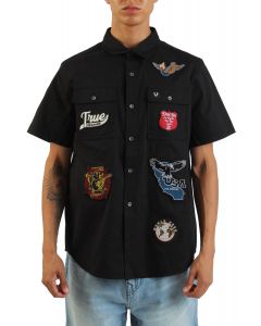 Workwear Patch Shirt  Black