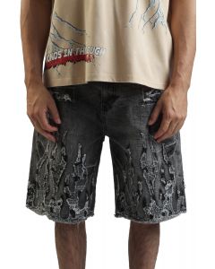 Mechanical Flames Shorts Eris Grey