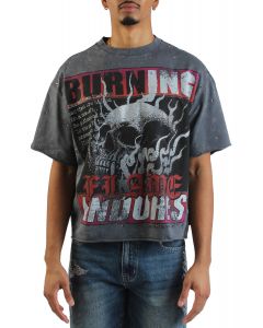 Burning Endures T-Shirt  Dark Grey