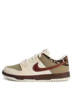 Dunk Low Retro  Khaki/Team Red-Baroque Brown-Pearl White