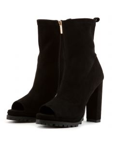 Trisata-3 High Heel Booties Black
