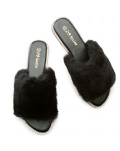 Legend Footwear Inc Jackie-03 Fur Sandals