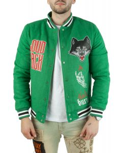 Men's Starter White/Hunter Green Milwaukee Bucks Renegade Varsity