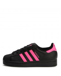 Grade-School SUPERSTAR  II Core Black / Lucid Pink / Core Black