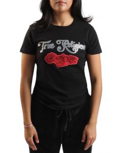 CRYSTAL ROSE T-SHIRT Black