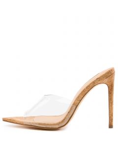 Laurent-3 Pointy Clear Toe High Heels