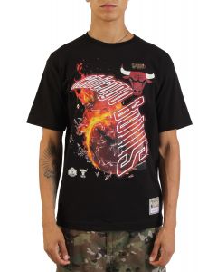NBA Chicago Bulls Blaze T-Shirt  Black