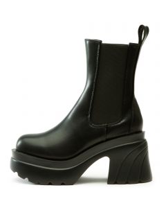 Hazey-2 Heel Elastic Bootie Black