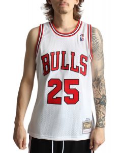 NBA Swingman Chicago Bulls 1997 Steve Kerr Jersey  White/Red