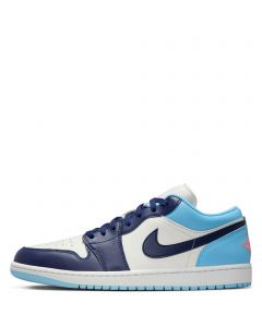 Air Jordan 1 Low Sail/Blue Void-Blue Chill-Hot Lava