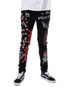 Detention Tag Graffiti Jeans Black