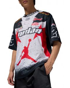  Essentials Short-Sleeve Top Neutral Grey/Black/Fire Red