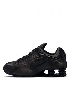 Grade-School Shox R4 Black/Black-Black-Bright Crimson