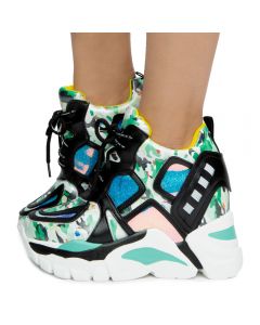 LIME-02 PLATFORM SNEAKERS CAMOUFLAGE