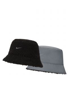Reversible Fleece Bucket Hat Black/Smoke Grey/Smoke Grey