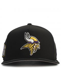 NFL Minnesota Vikings 950 A Frame Pre-Curved Snapback  Black