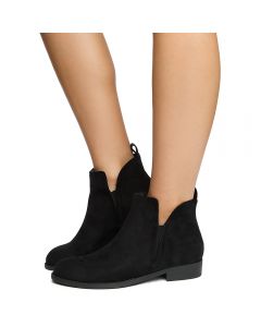 Rudder-S Black SU Ankle Booties BLACK