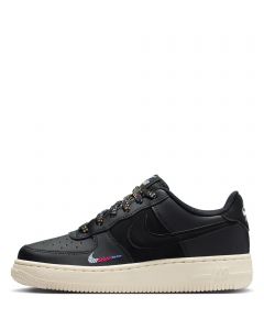 Grade-School Nike Air Force 1 LV8 1  Black/Black-Saturn Gold-Comet Blue