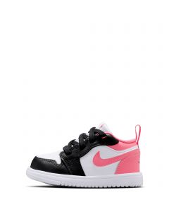 Toddler Jordan 1 Low Alt Black/Pink Gaze-White