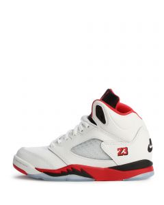 Pre-School Jordan 5 Retro "Fire Red White/Fire Red-Black
