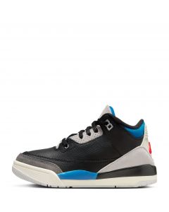 Pre-School Jordan 3 Retro Black/Chile Red-Neutral Grey