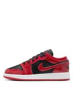 Grade-School Air Jordan 1 Low SE Black/Varsity Red-White