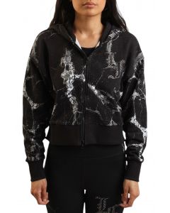 HOOPS X LAFRANCE WRITTEN IN CHROME CROPPED HOODIE