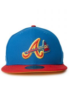 NEW ERA CAPS Atlanta Braves Chrome 59FIFTY Fitted Hat 70714780 - Shiekh
