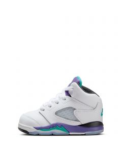 Toddler Jordan 5 Retro "Grape White/New Emerald-Grape Ice-Black