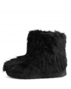 Lunar-01 Fur Bootie  Black