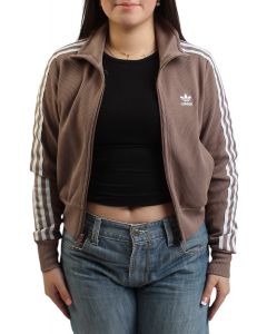 Knit Track Top Brown